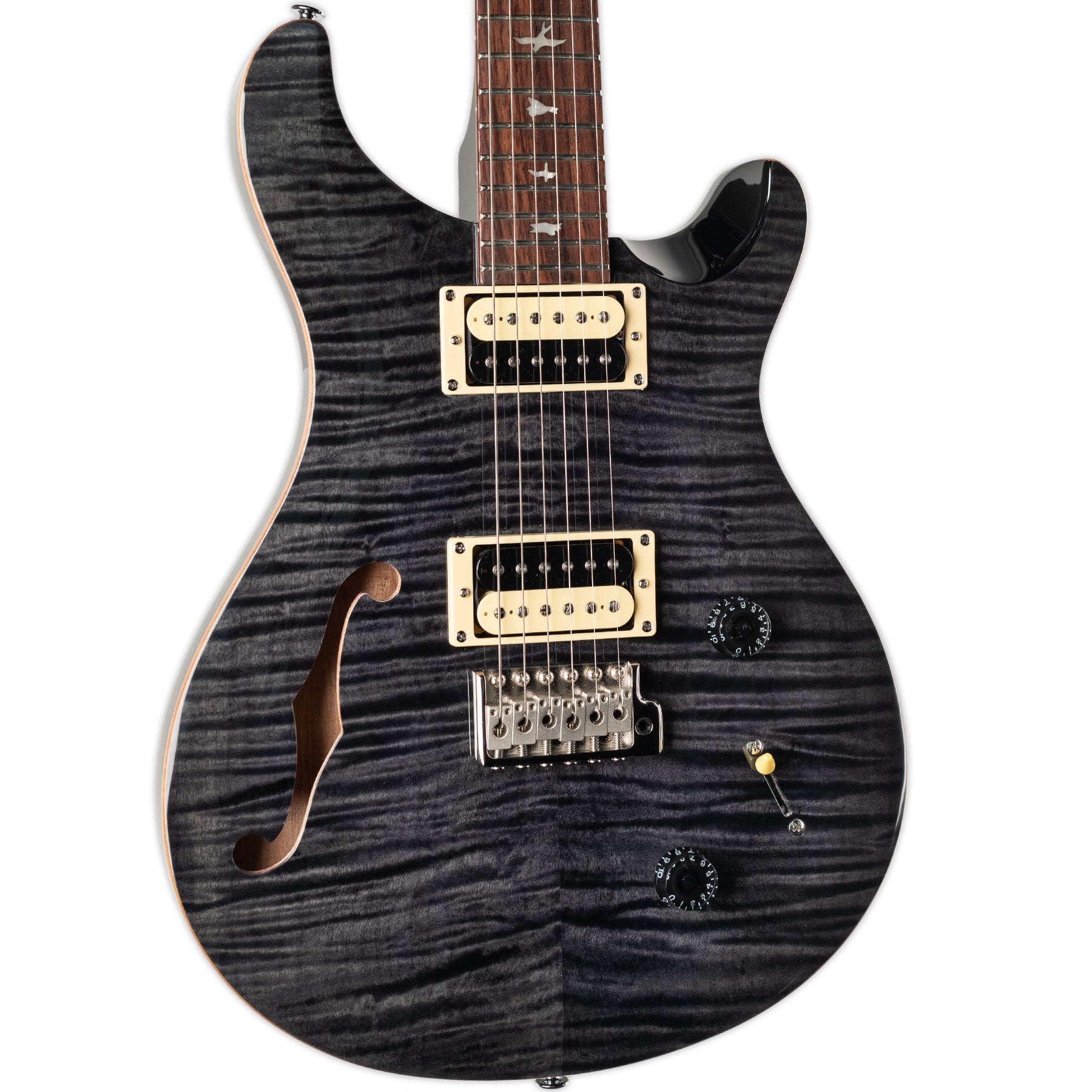 PRS SE CUSTOM 22 SEMI-HOLLOW GREY BLACK | Stang Guitars