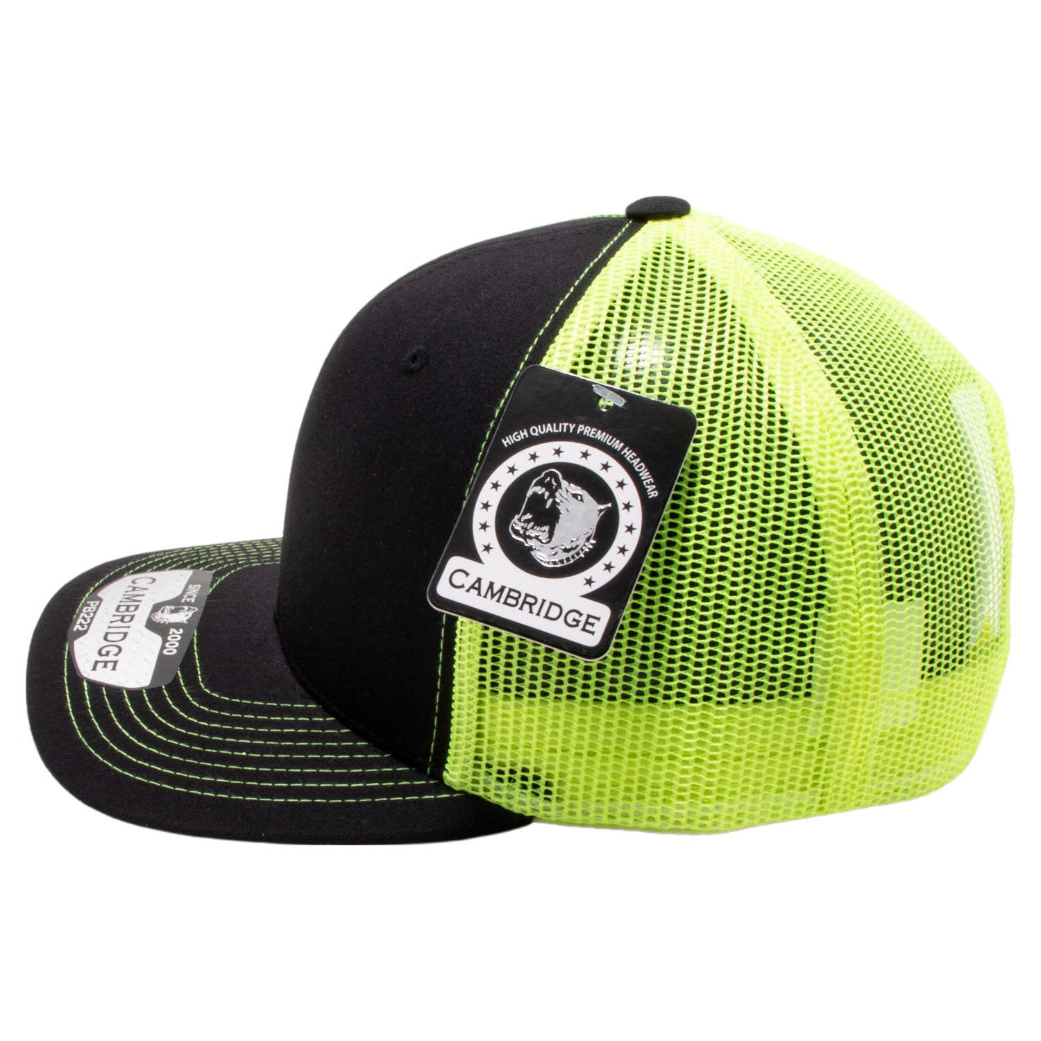 PB222 Pit Bull Cambridge Trucker Hat [Black/Neon Yellow] – Pit Bull Cap
