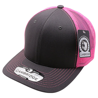 PB222 Pit Bull Cambridge Trucker Hat [Charcoal/Neon Pink] – Pit Bull Cap