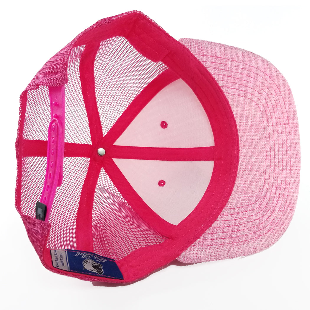 PB202 Pit Bull Linen Trucker Hats [Pink] – Pit Bull Cap
