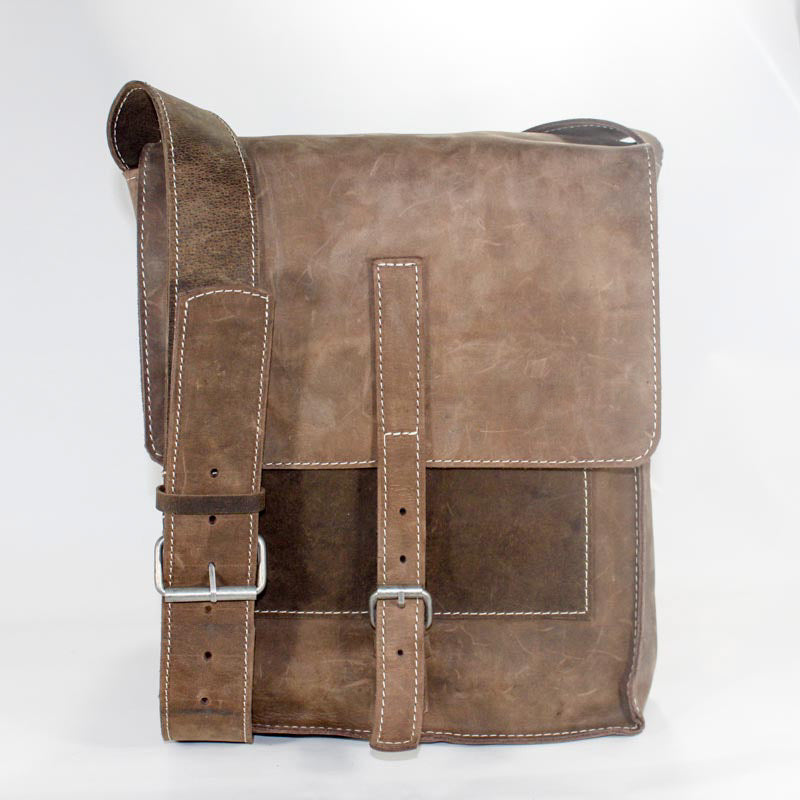 'The Messenger' Classic Cross Body Leather Bag – Hyde Artisan Leather