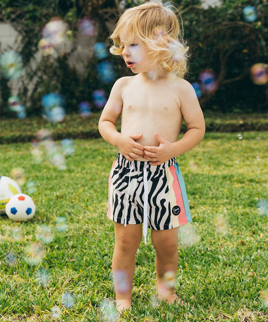 kids zebra bathing suit