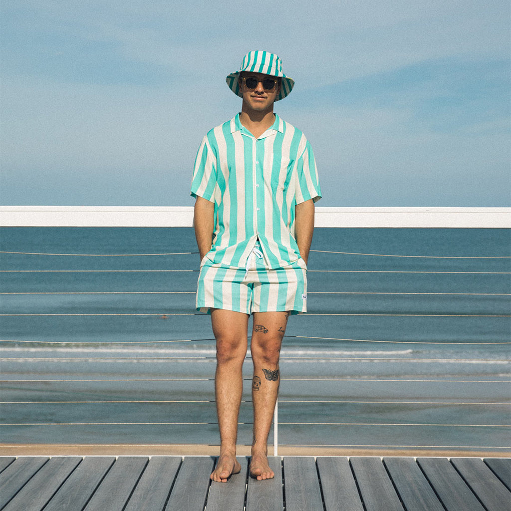 mens matching swim and shirt