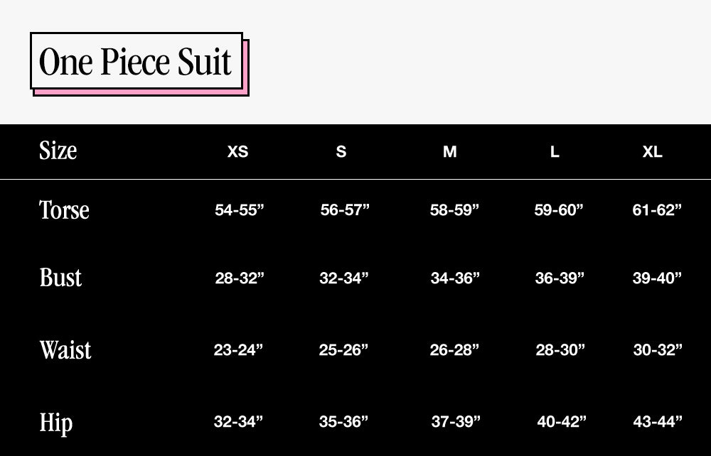 One Piece Size Guide