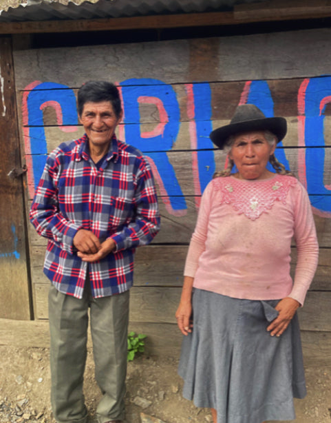 Two coffee producers in Yanatile, Peru.