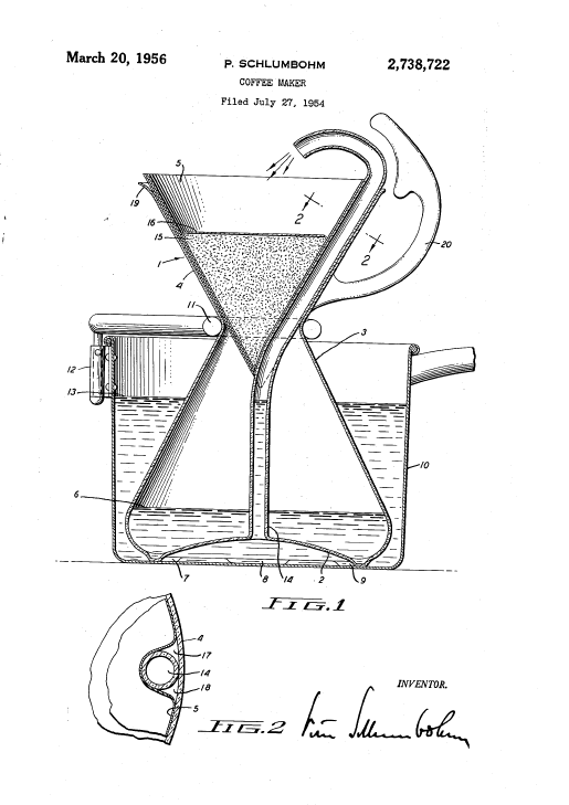 Coffee Chemex patent / chemex blueprint - Chemex Coffeemaker - Mug