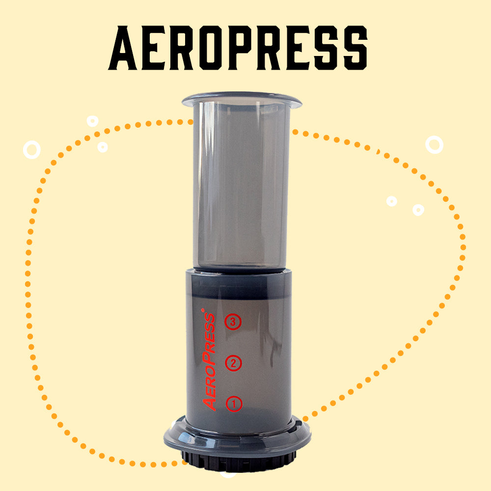 AeroPress Coffee and Espresso Maker with Sketched Background