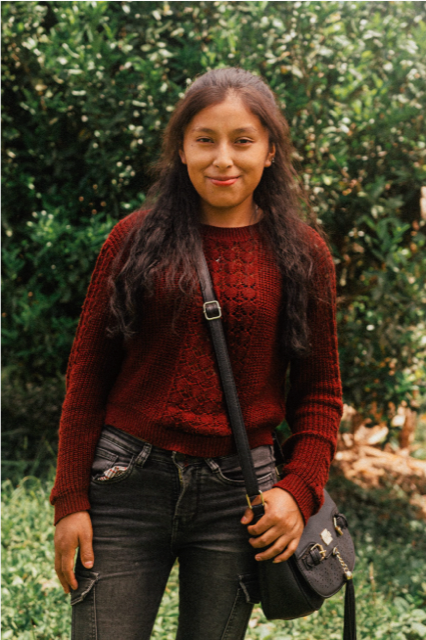 A portrait of Bolivian coffee producer Yulissa Chambi.