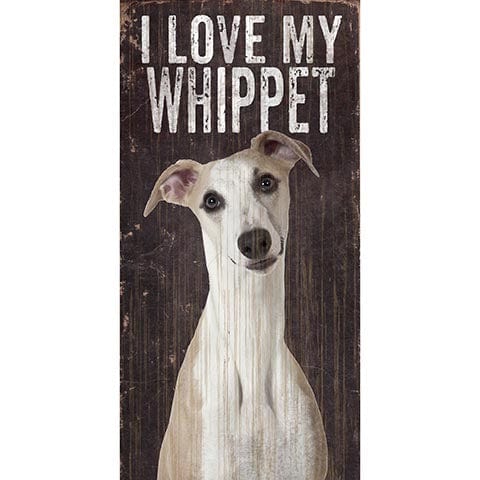 Load image into Gallery viewer, Fan Creations 6x12 Pet Whippet I Love My Dog 6x12
