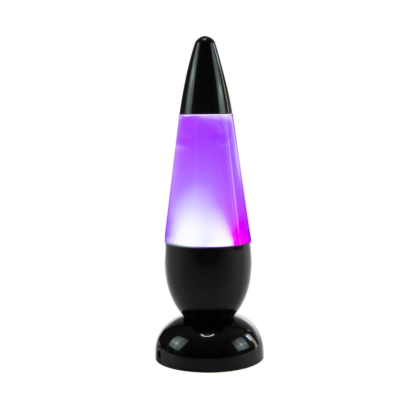 NASA Lava Lamp Retro Galaxy Lamp in Silver Blue and Red