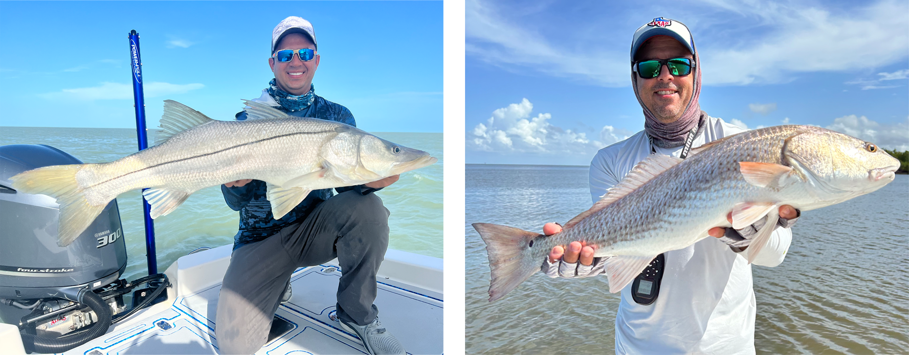 Redfish and Snook caught in Everglades National Park during the Friendly Flamingo Tournament