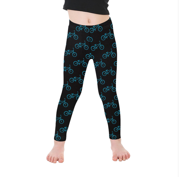 Blue Bike BMX Kids Leggings – BMX Moms