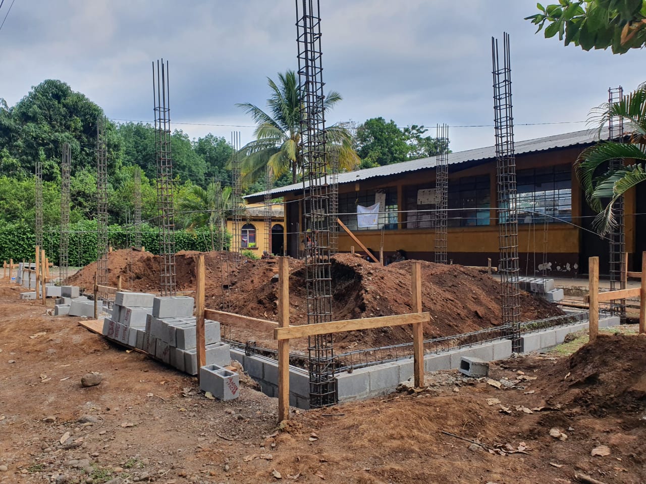construction of foundation