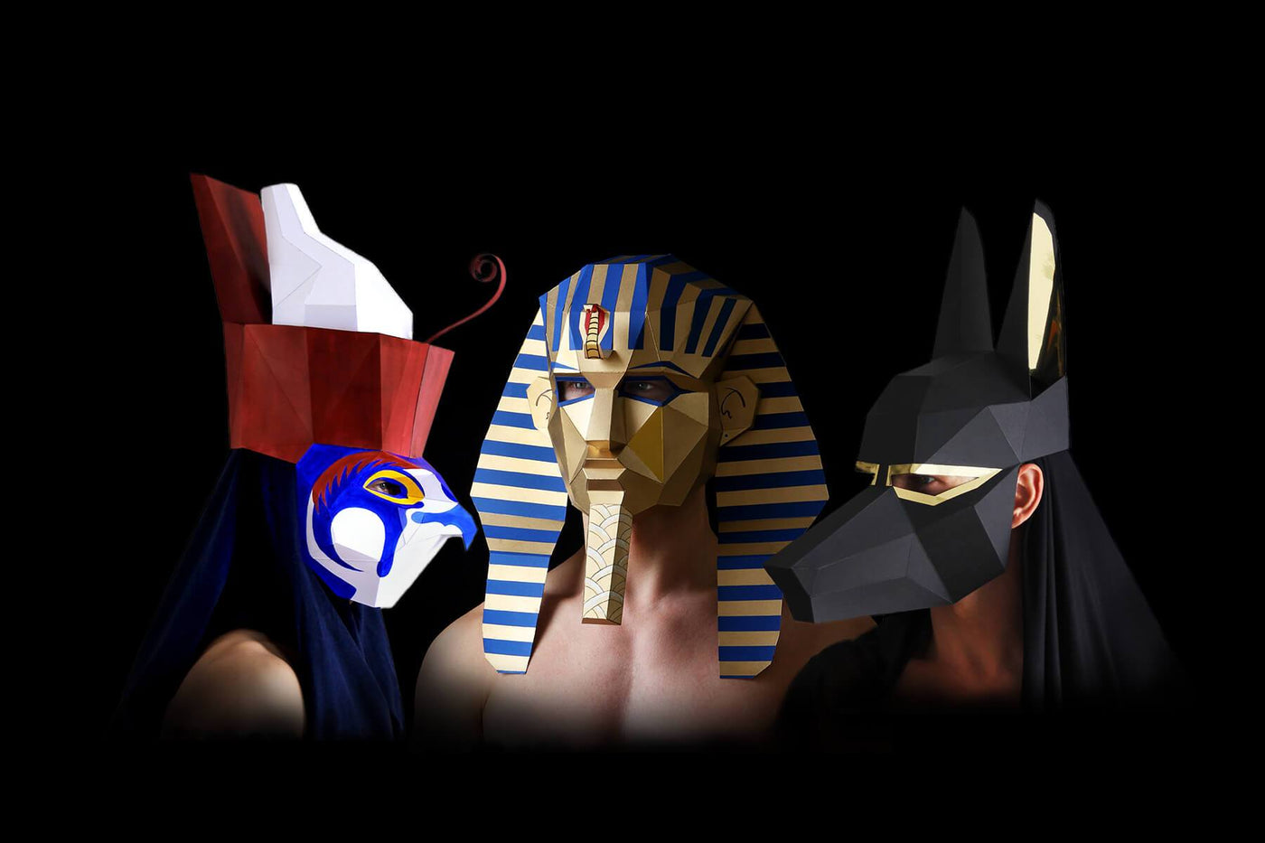 Ancient Egypt 3d Paper Masks Papercraft Templates By Ntanos