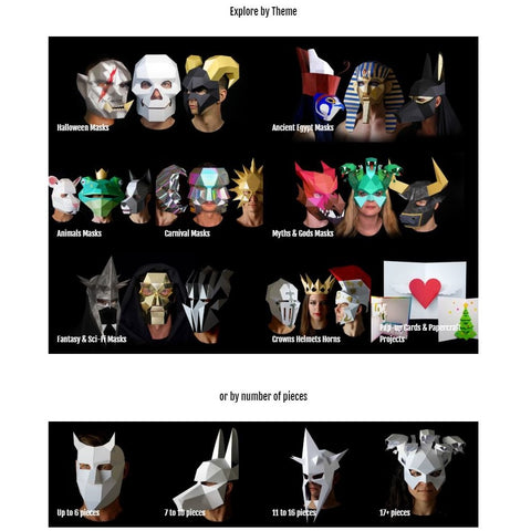 Papercraft masks template how to make a papercraft mask Ntanos