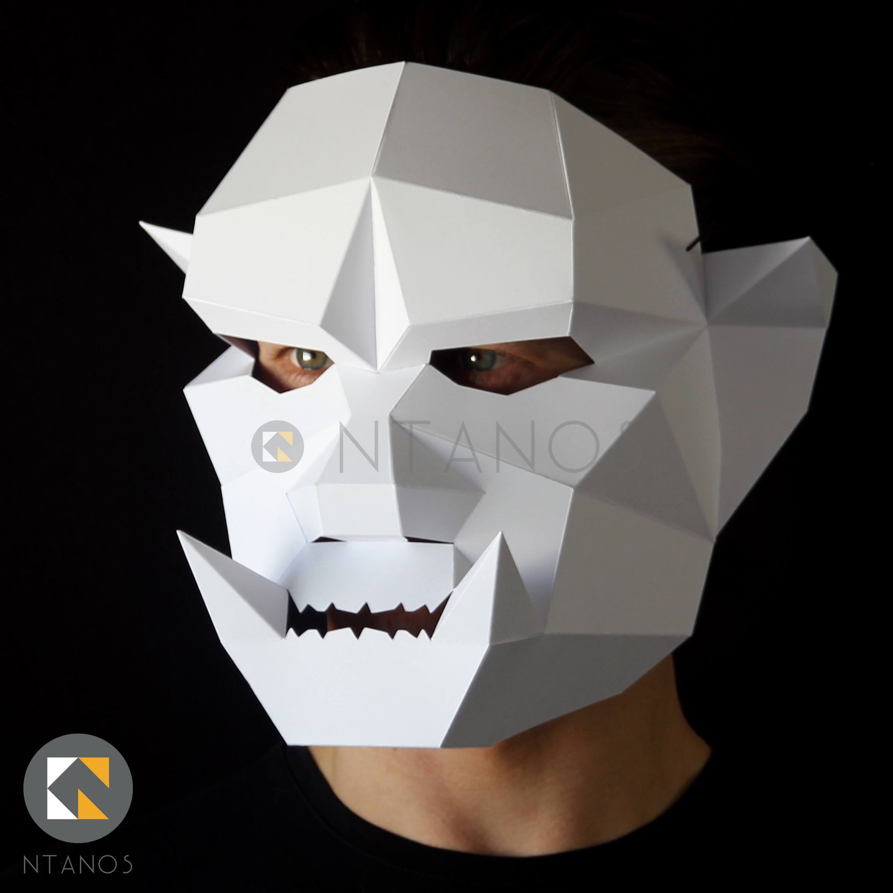 Orc Paper Mask | Papercraft Masks Templates By Ntanos