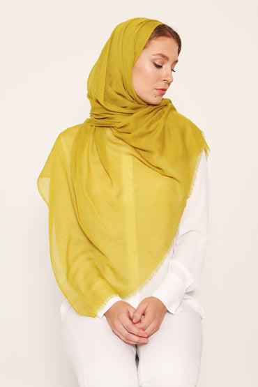 SILK COTTON HIJAB LIME GREEN - Store WF