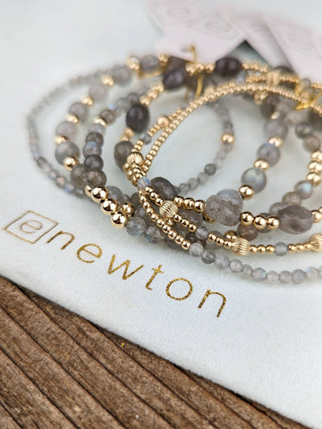 eNewton stackable gold plated bracelets, gift for her