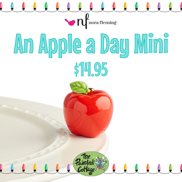 nora fleming apple mini gift for teacher