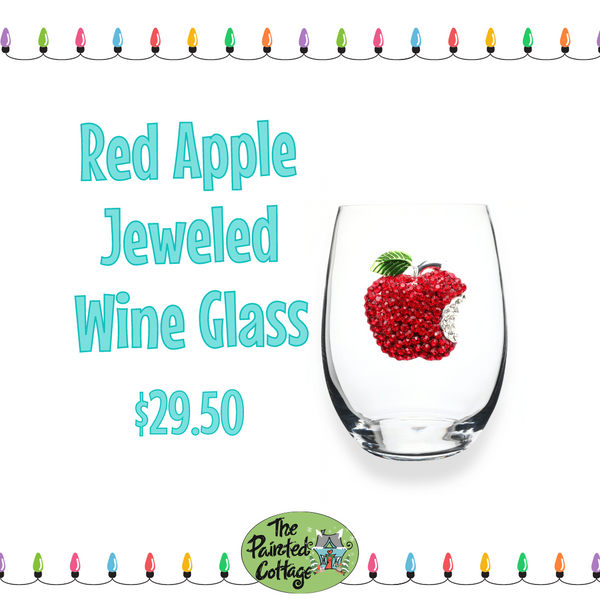 gift for teacher ideas apple wine glass