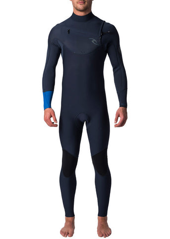Rip Curl Mens 32 chest zip steamer navy wetsuit full suit