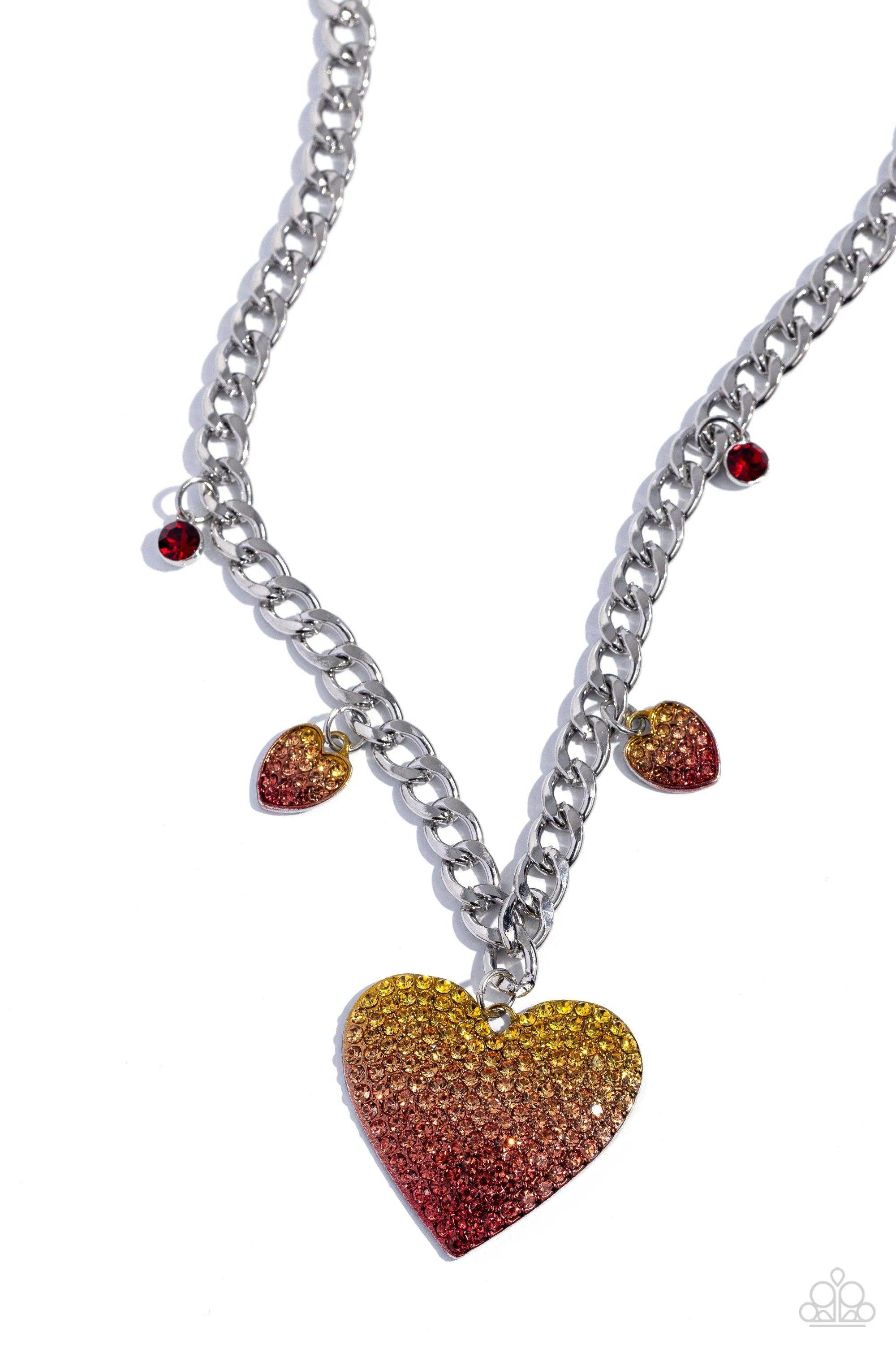 For the Most HEART - Red Necklace-Paparazzi
