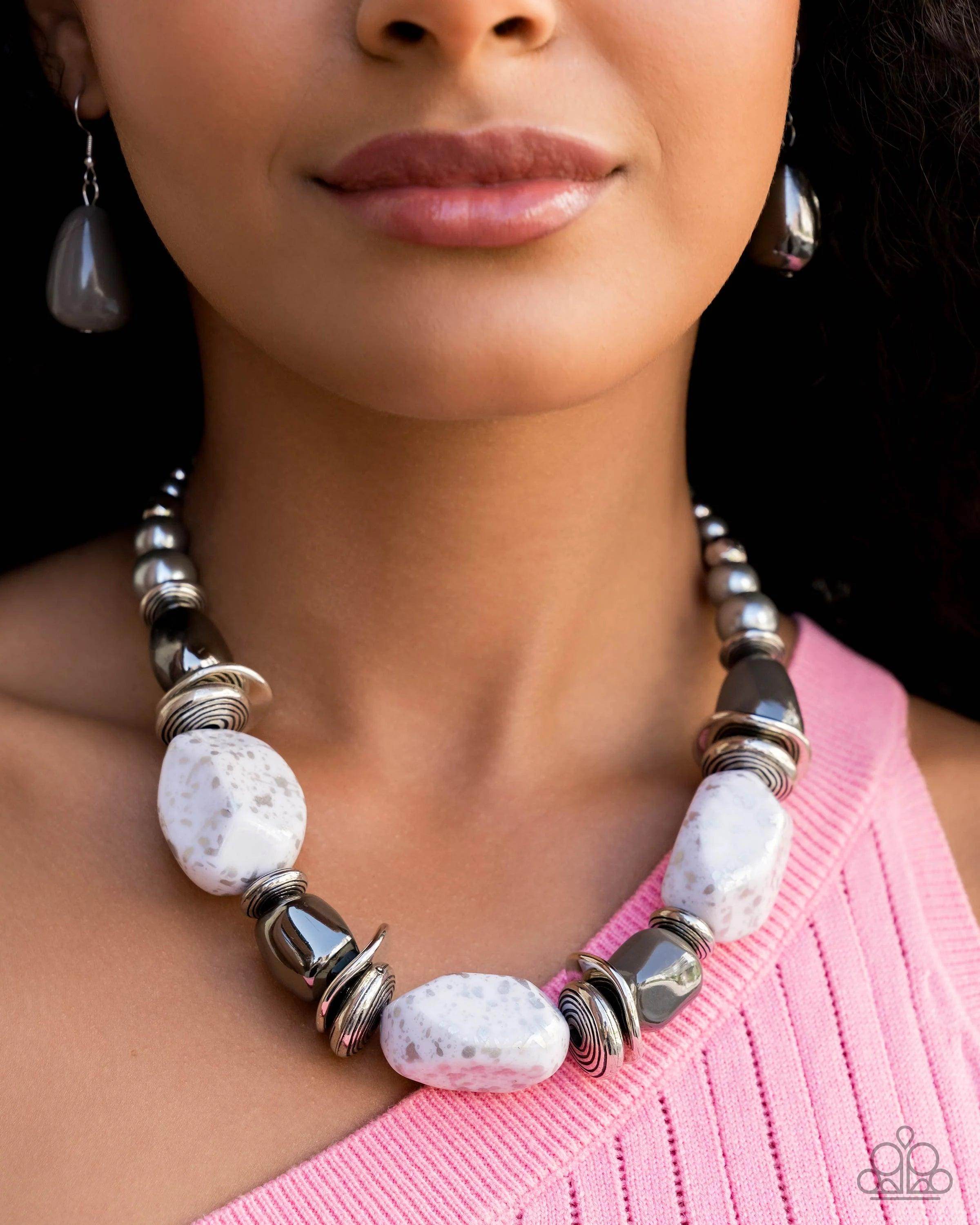 In Good Glazes - Silver Necklace-Paparazzi