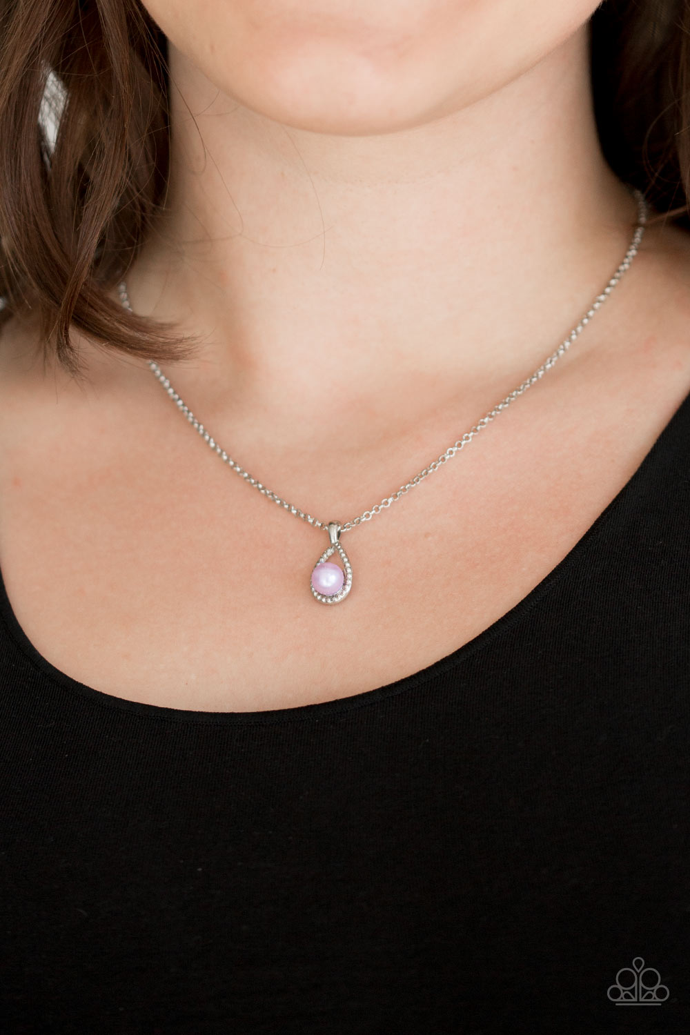 Traditionally Traditional-Purple Necklace-Pearl-Dainty-Paparazzi | The ...