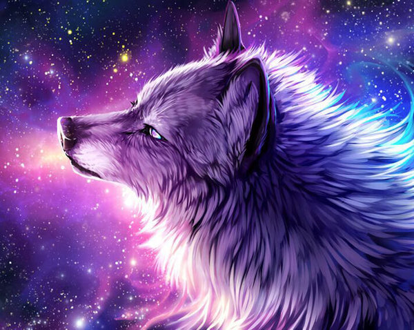 Beautiful Galaxy Wolf – Trypaint