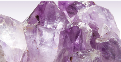 amethyst crystal close up