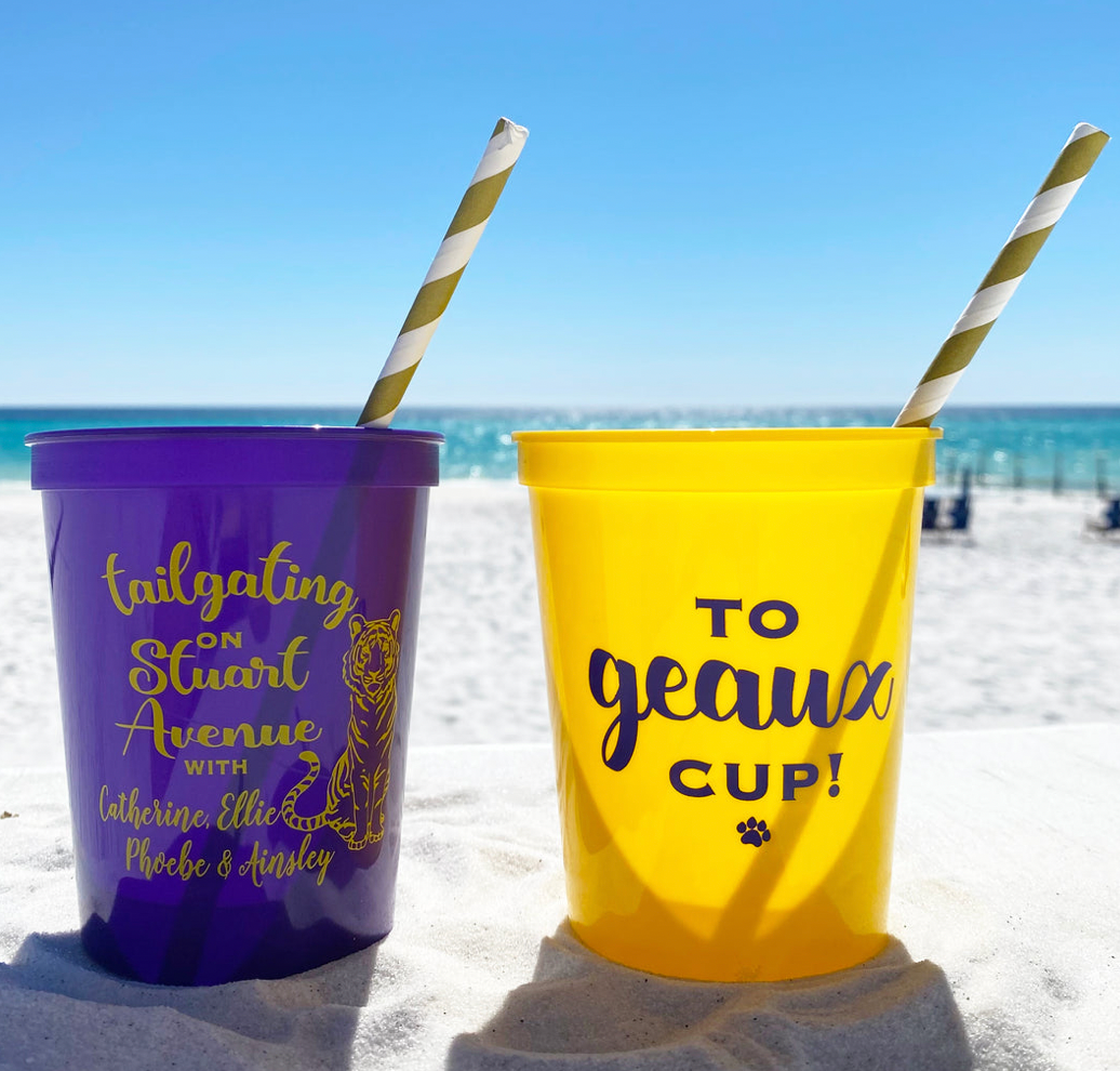 Personalized Clear Tumbler With Lid & Straw / Travel Beverage Cup /  Bachelorette Party Tumbler / College Dorm Gift 