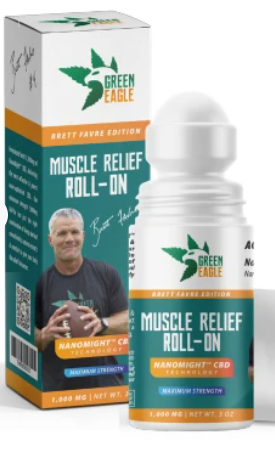 brett favre hemp muscle relief roll on cbd 1000mg 