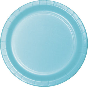 Pale Blue Paper Snack Plates – The 