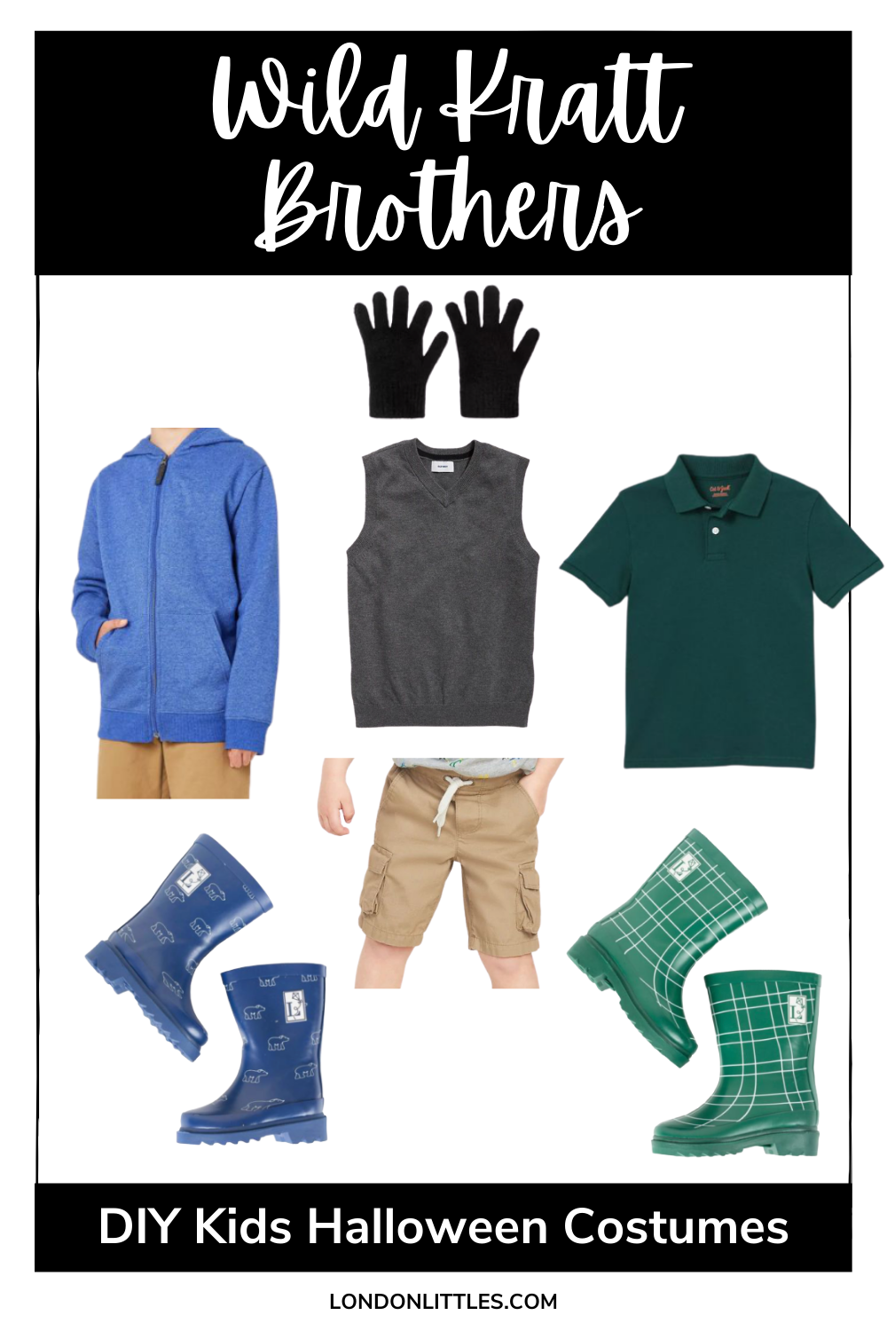 diy kids halloween costumes wild kratt brothers