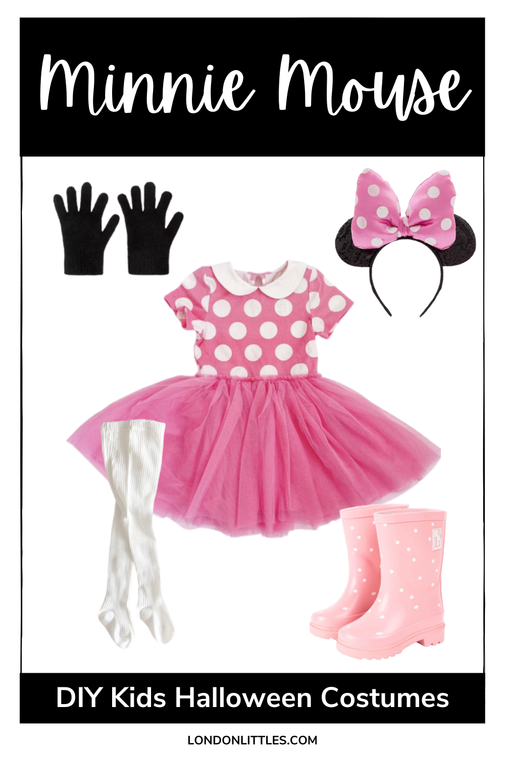 diy kids halloween costumes minnie mouse