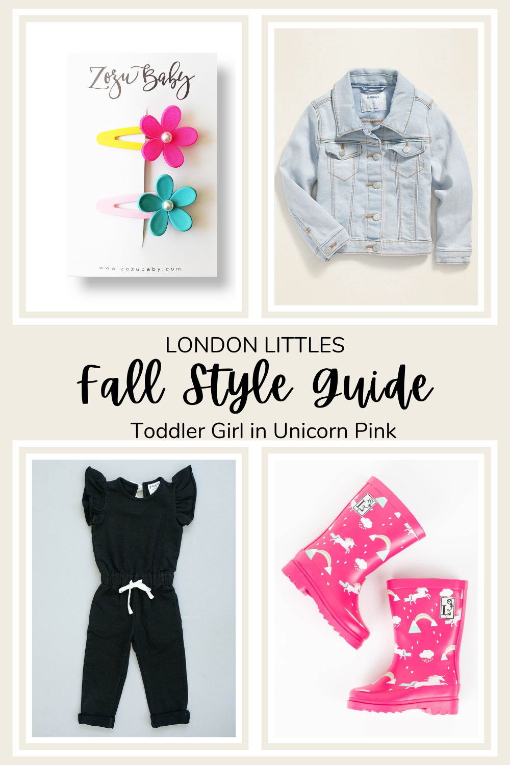 fall style guide girls pink unicorn rain boots