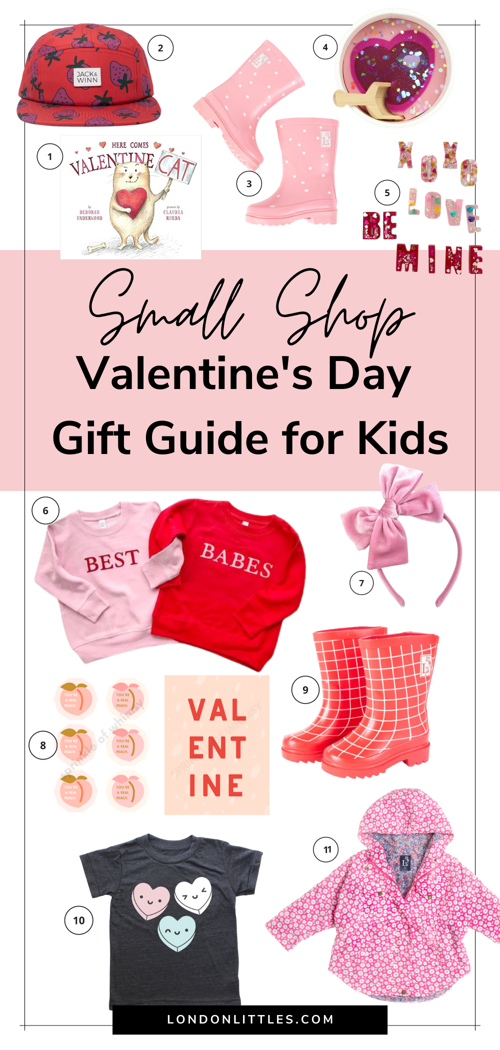 small shop valentine's gift guide for kids