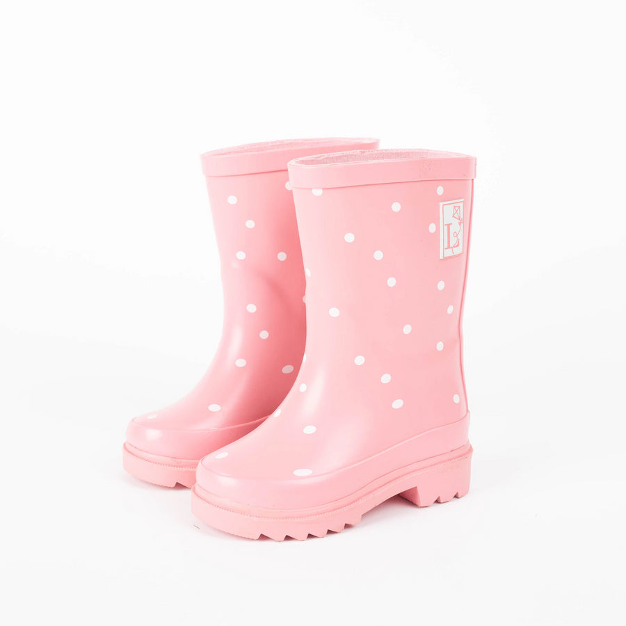 sparkle in pink rain boots