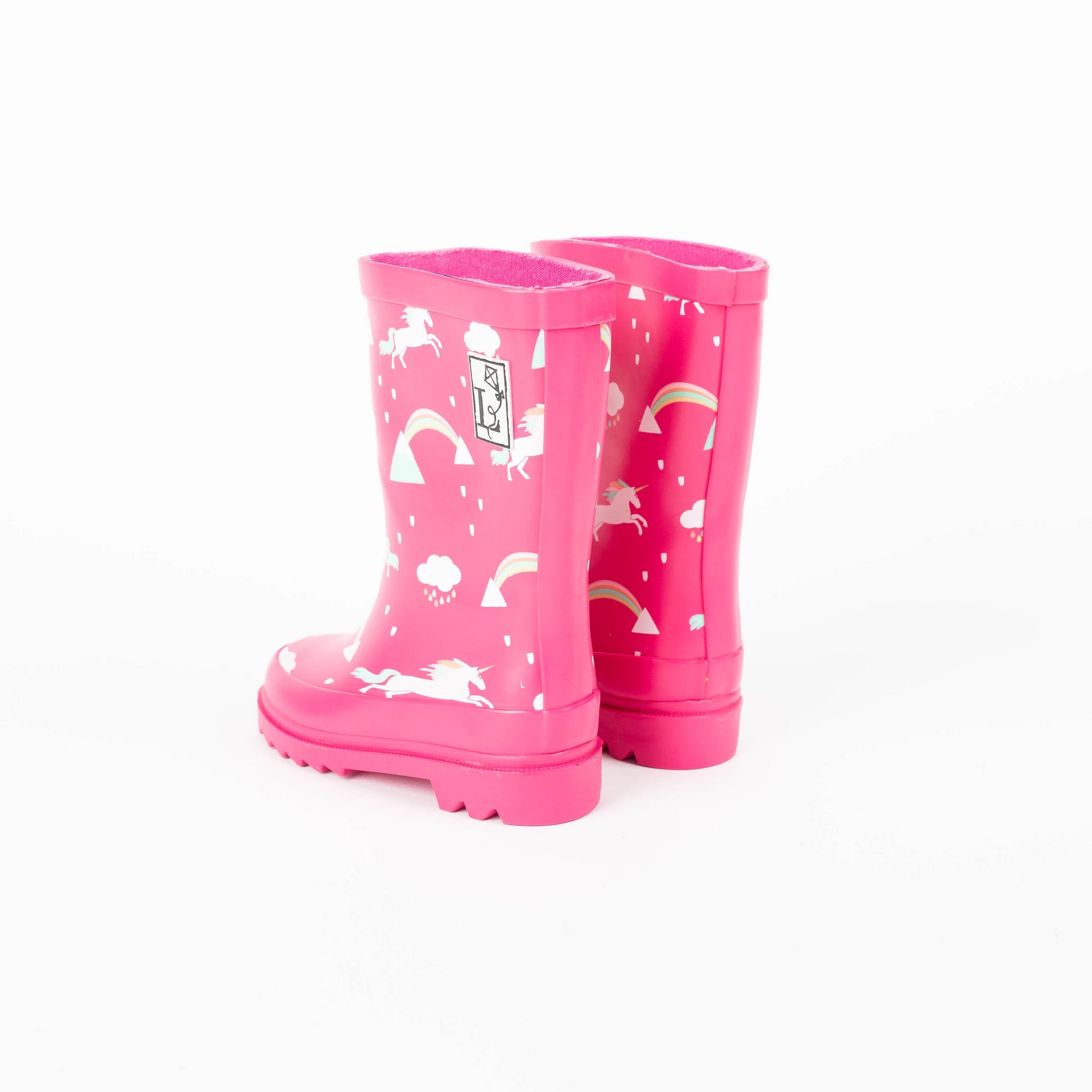 pink rain boots