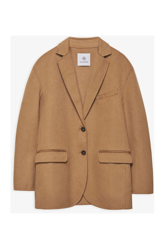 ANINE BING Dylan Coat - Camel Cashmere Blend