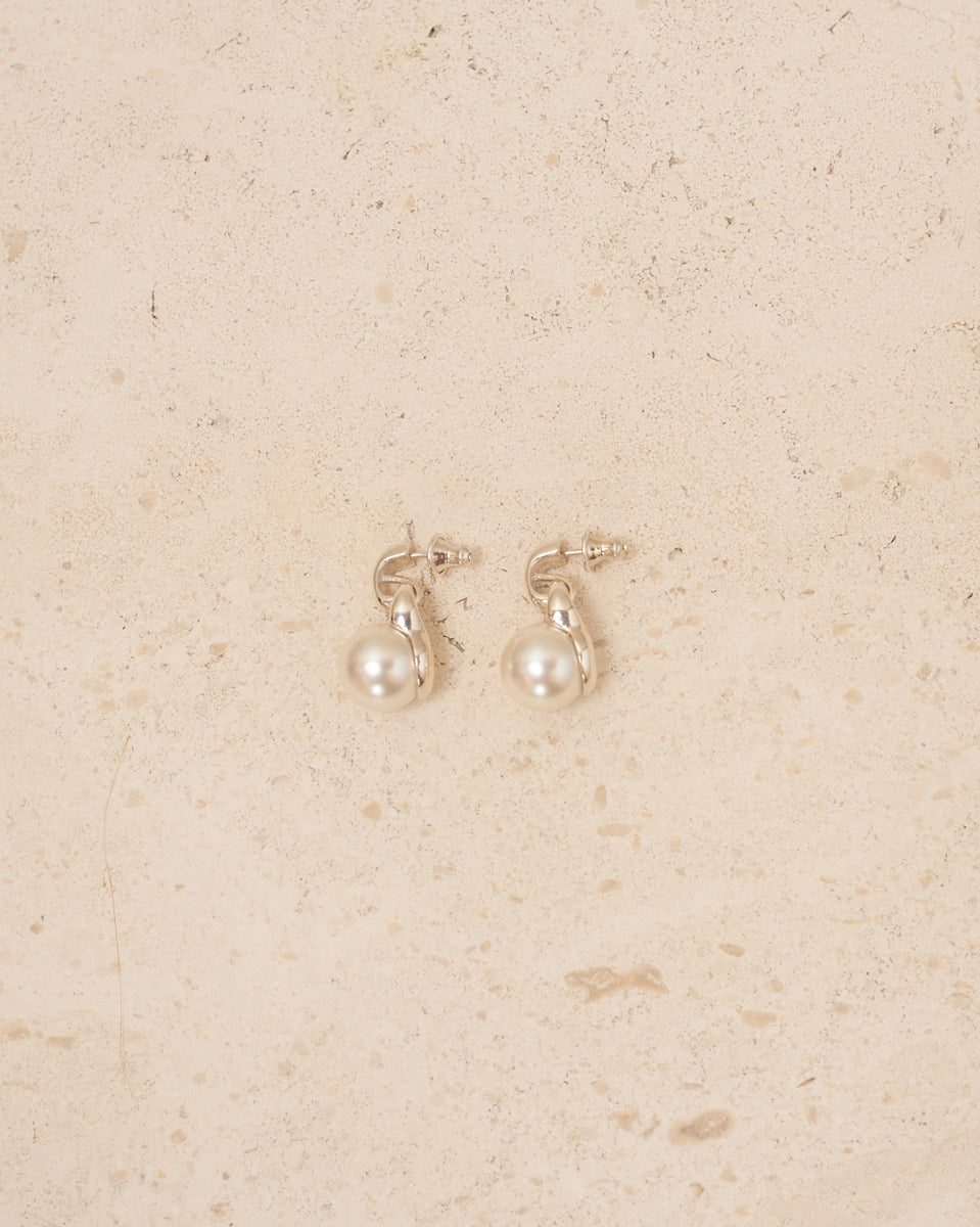 Sterling Silver Everyday Pearl Earrings