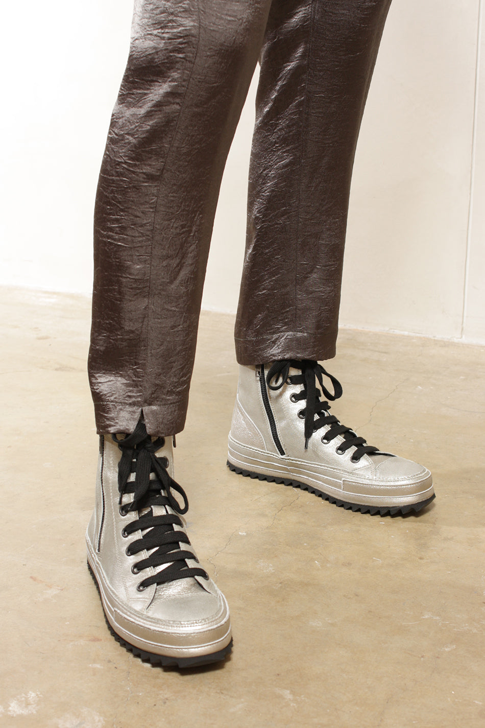 ann demeulemeester high top sneakers