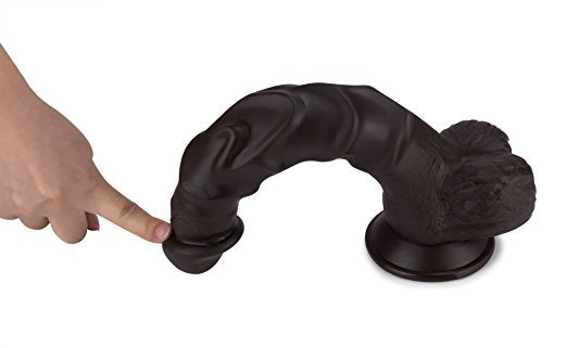 10inch Lifelike Ribbed Penis Dildo With Suction Cup The