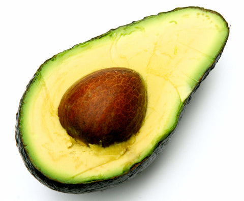 half avocado with seed