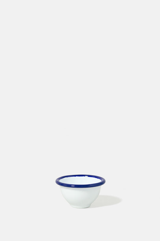 Falcon Enamelware Serving Tray - White Blue Rim