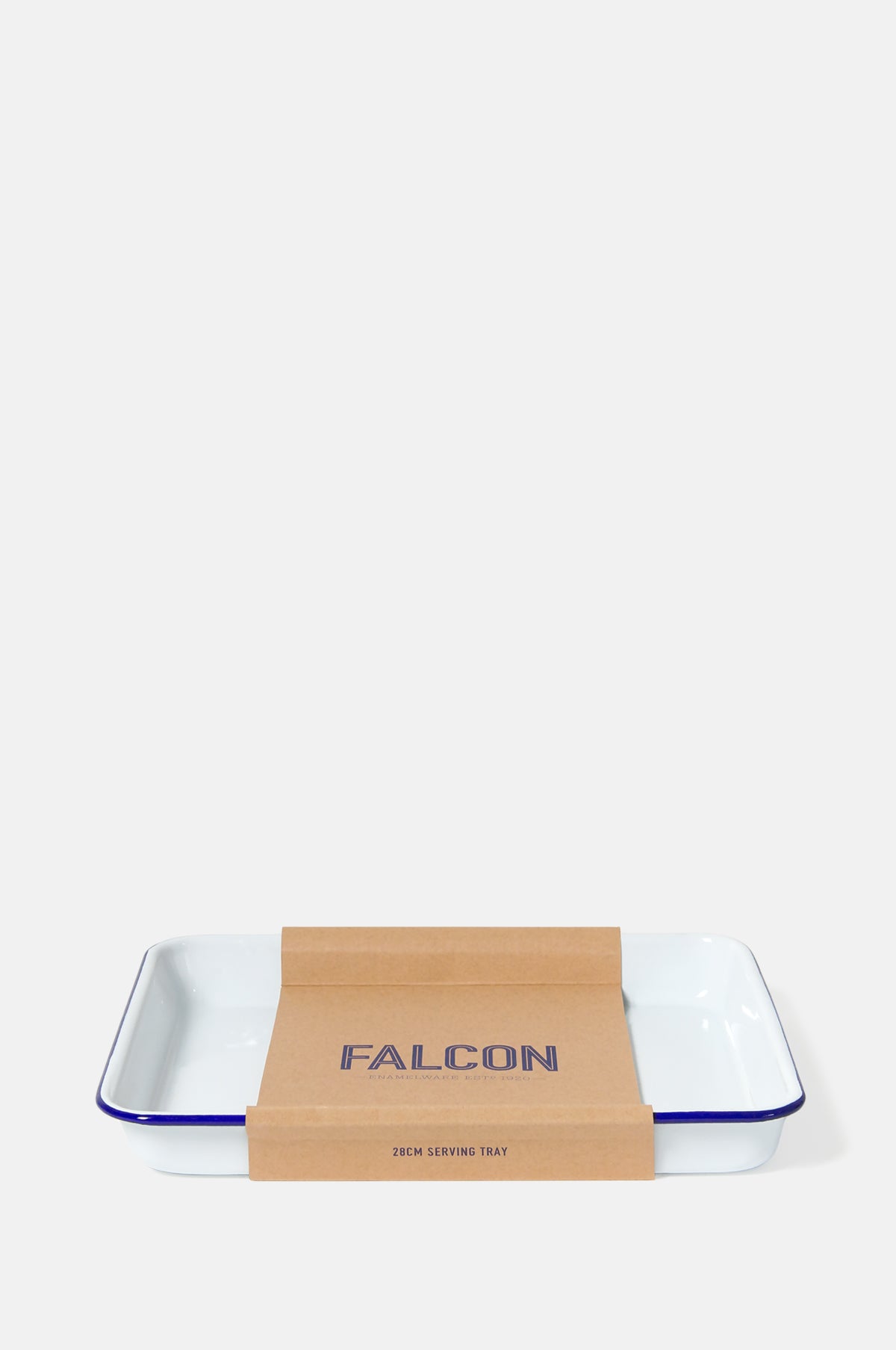 Falcon White Enamelware Square Bake Tray