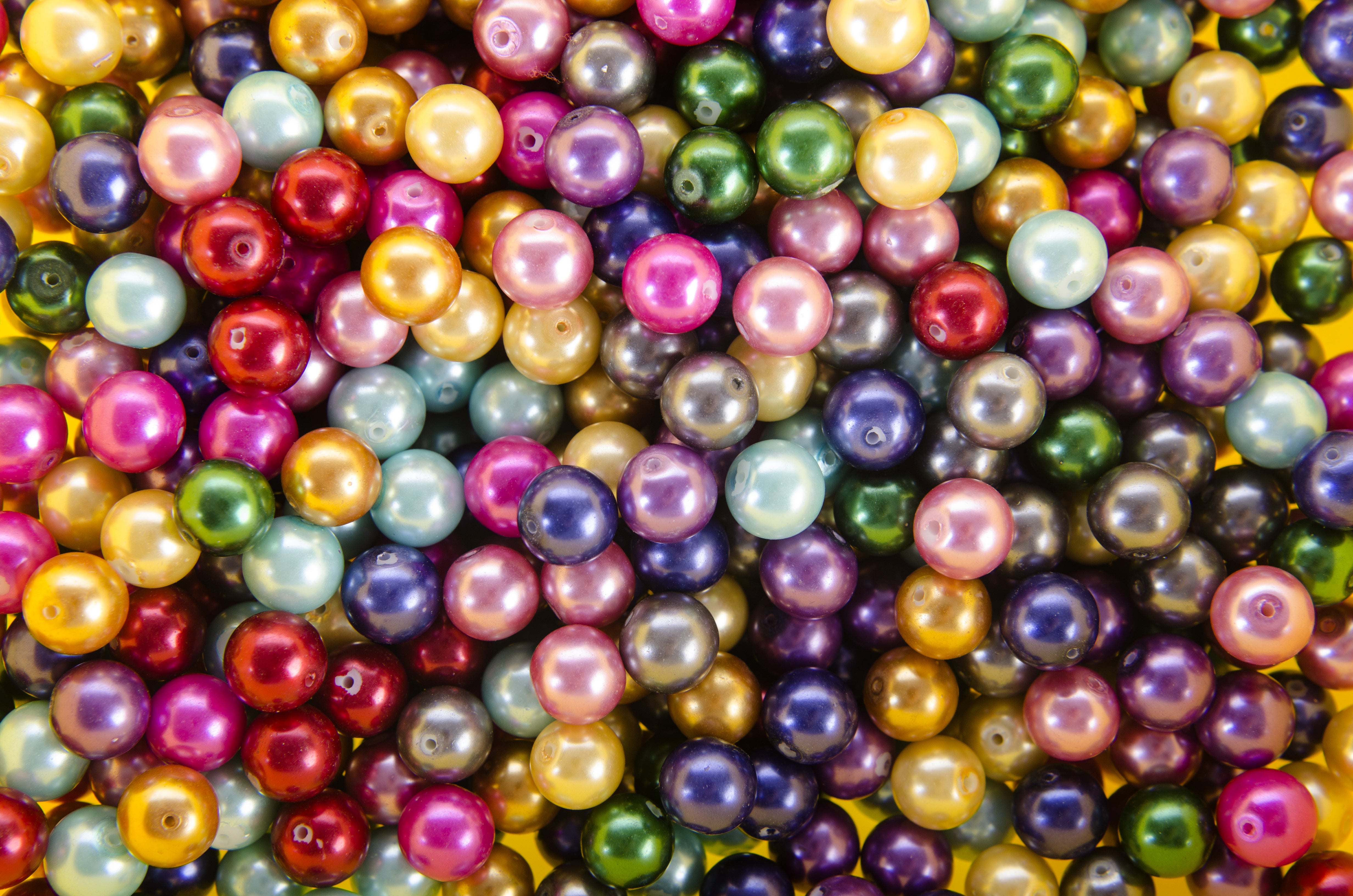 colorful pearls real