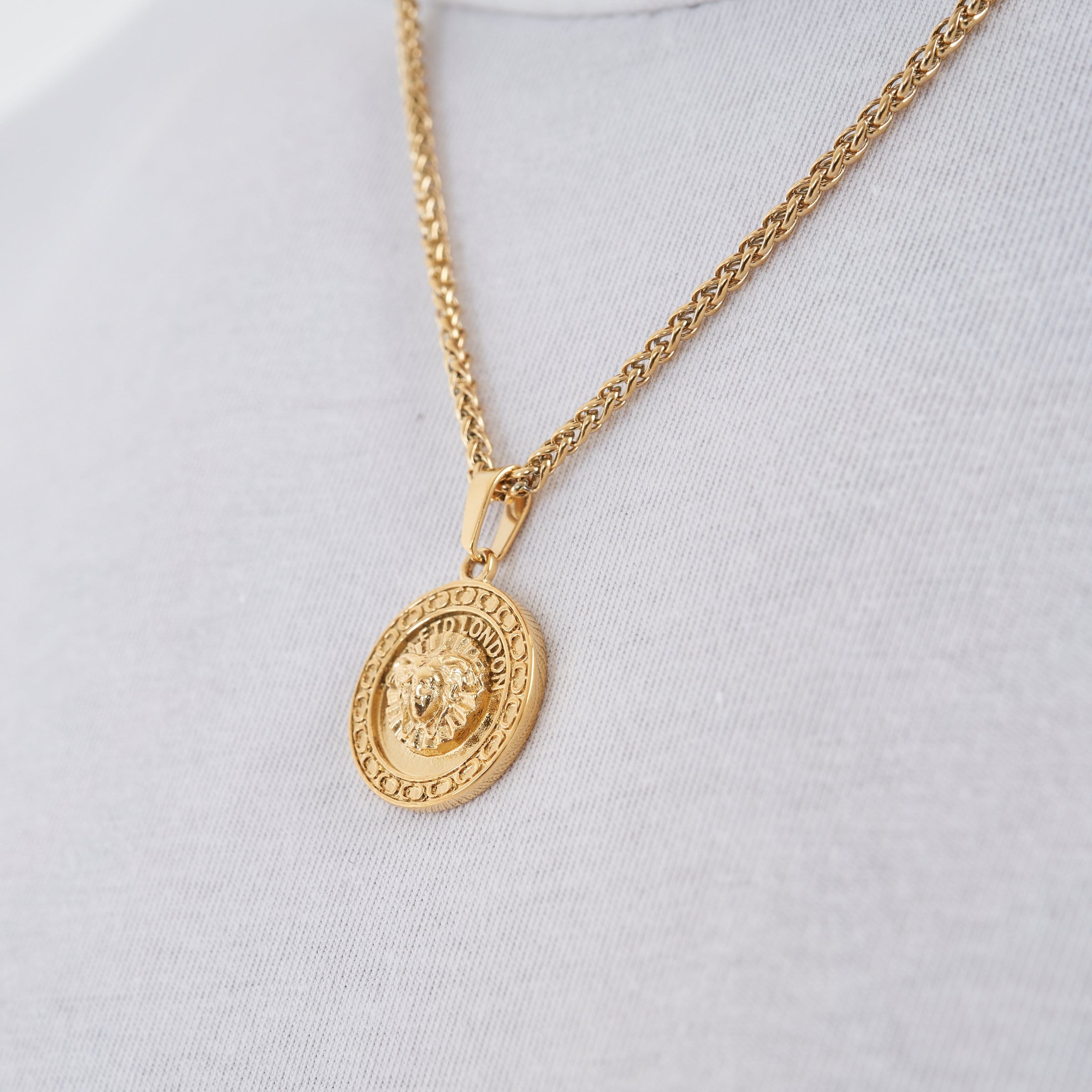 Gold Medusa Pendant with Chain | CRAFTD London – CRAFTD US