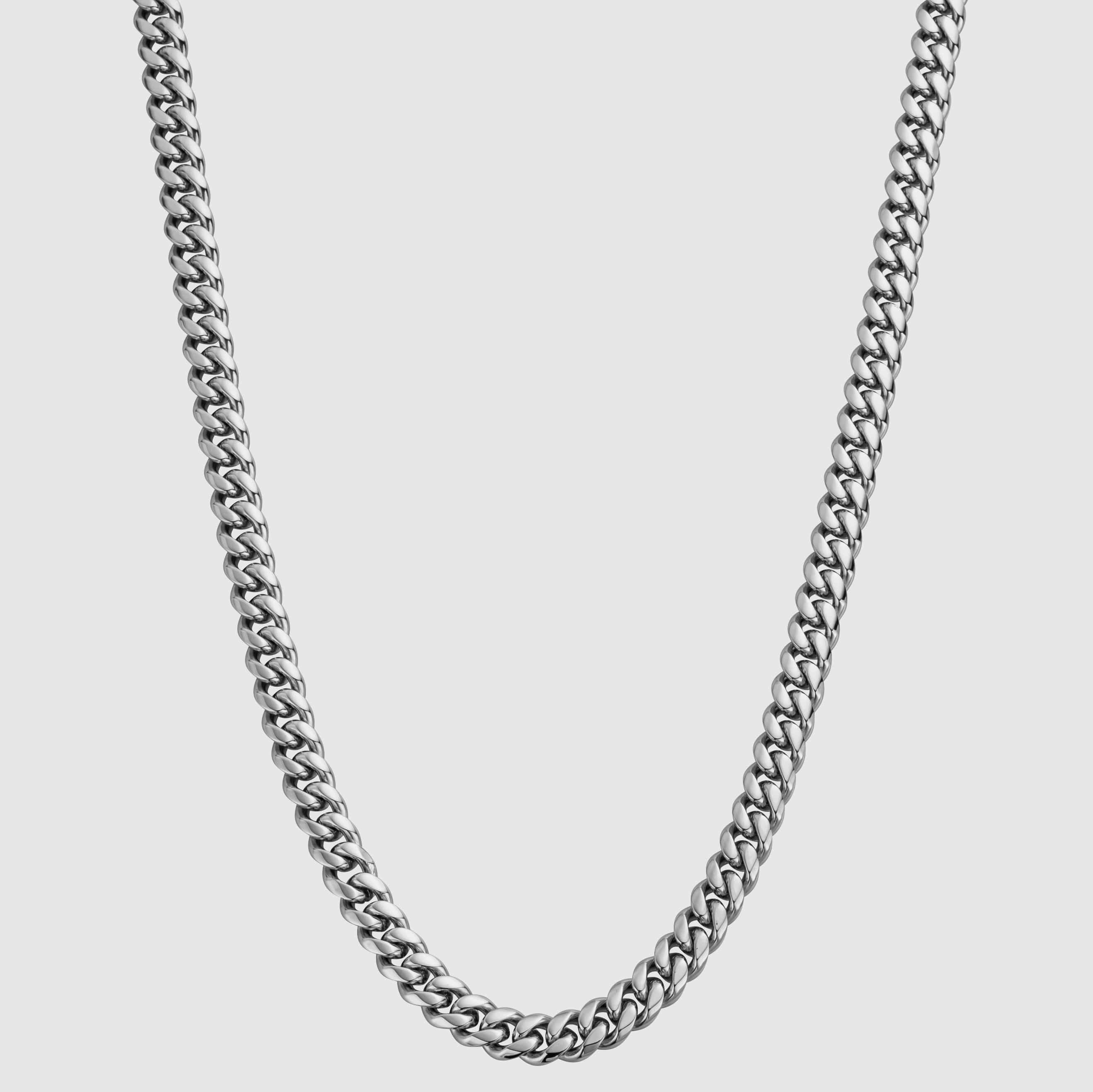 Silver 8MM Cuban Link Chain | CRAFTD US