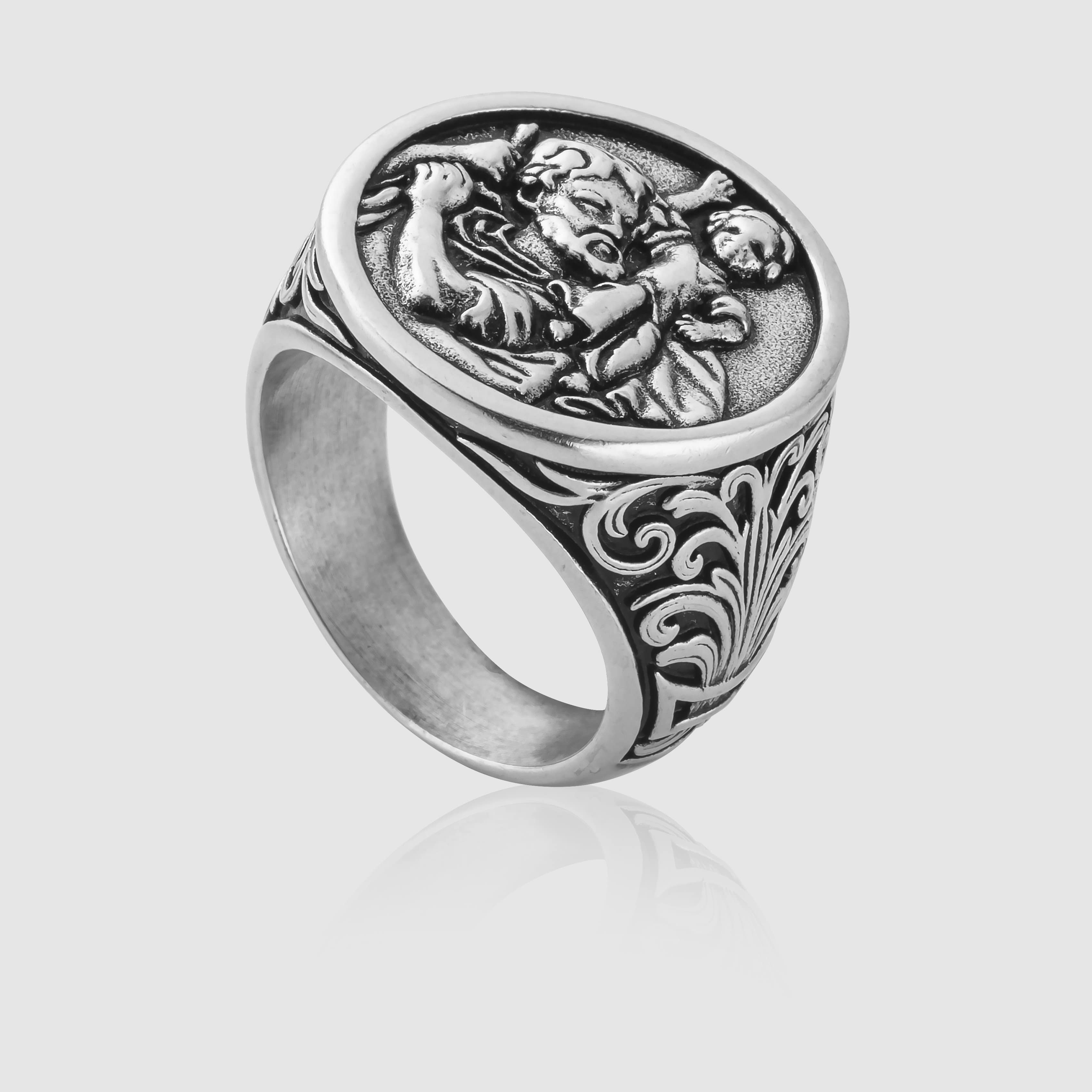 St. Christopher Ring (Silver) – CRAFTD London